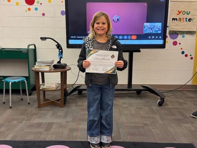 Dragons of Distinction Winner Clara Madsen