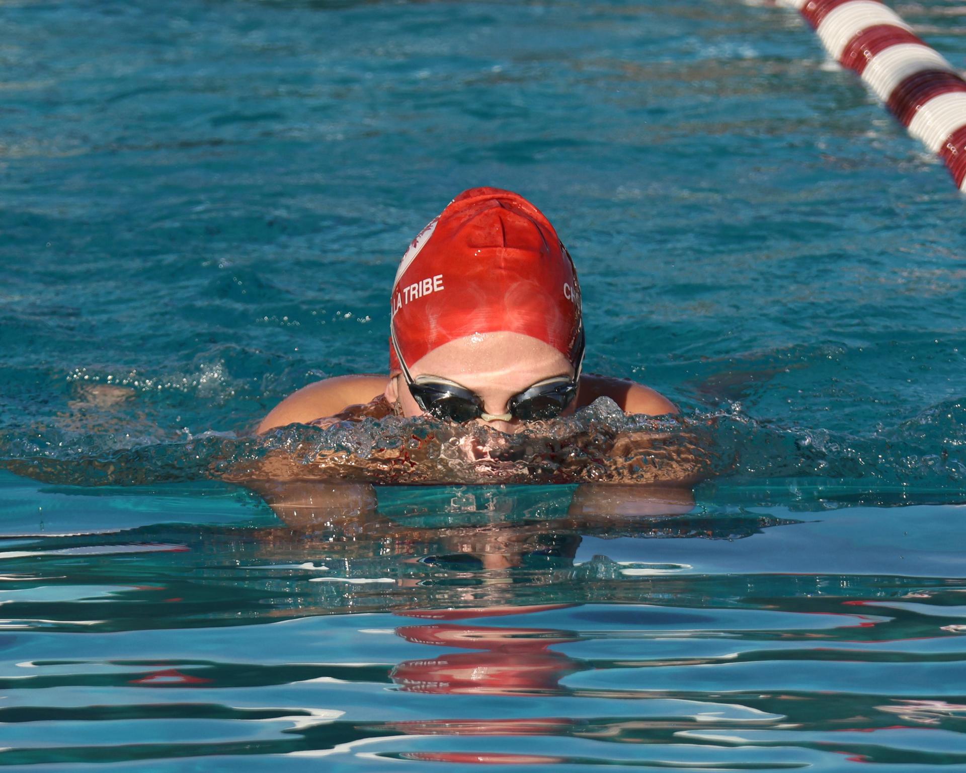 Kourtney Alexander swimming
