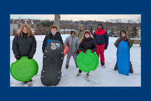 Center School Students Enjoying the Snow!