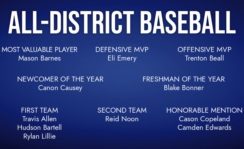 Panthers Earn All-District Baseball Accolades