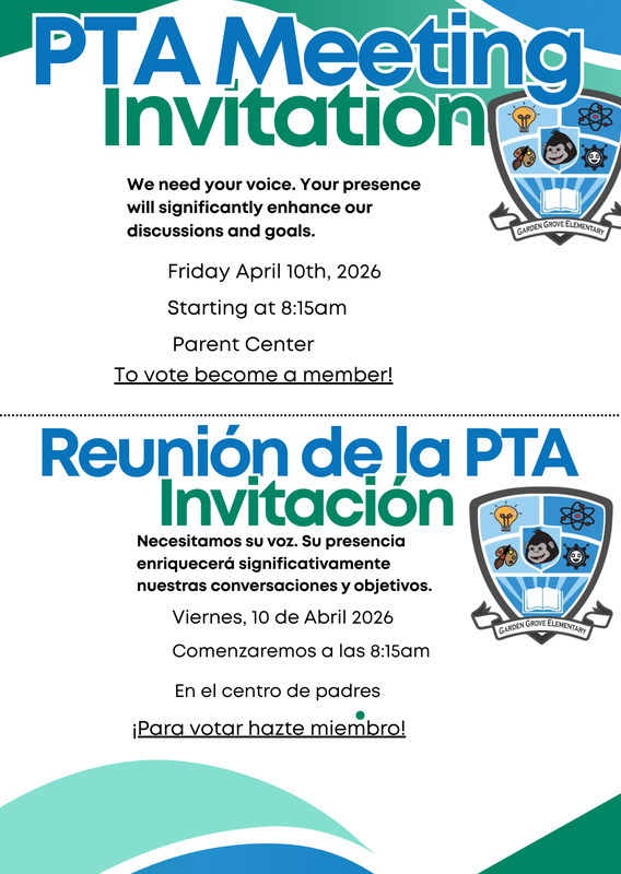 PTA Meeting 4.10.26