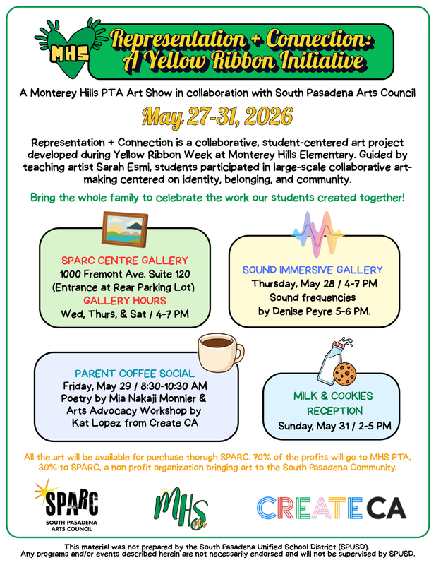 SPARC & MHS PTA Yellow Ribbon Art Show: May 27 - 31 Featured Photo