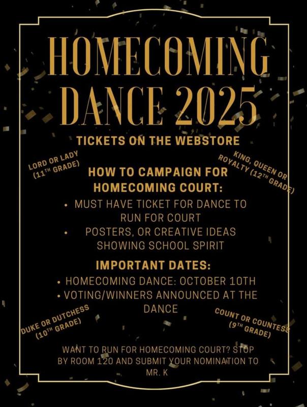 homecoming dance flyer