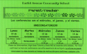 Conferencias de padres y maestros
