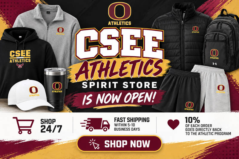 CSEE Athletics Spirit Store Is Now Open! Featured Photo