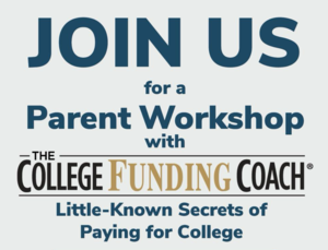 graphic with college funding coach logo