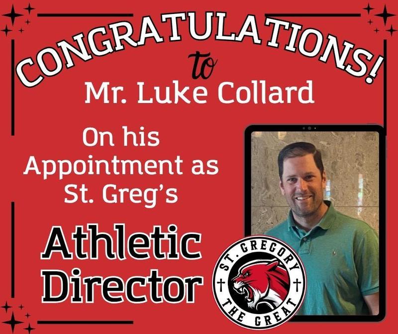Mr. Luke Collard Appointed as New Athletic Director Featured Photo