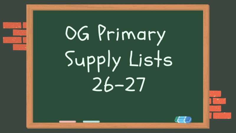 Primary Supply Lists 2026-2027 Featured Photo
