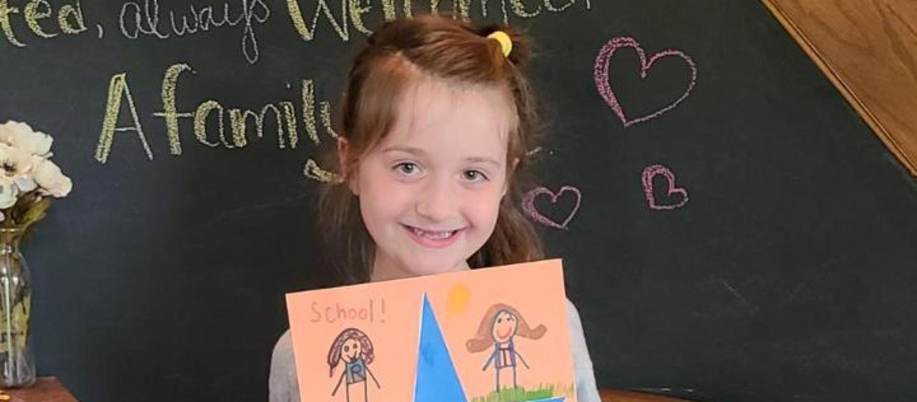 girl smiling for camera