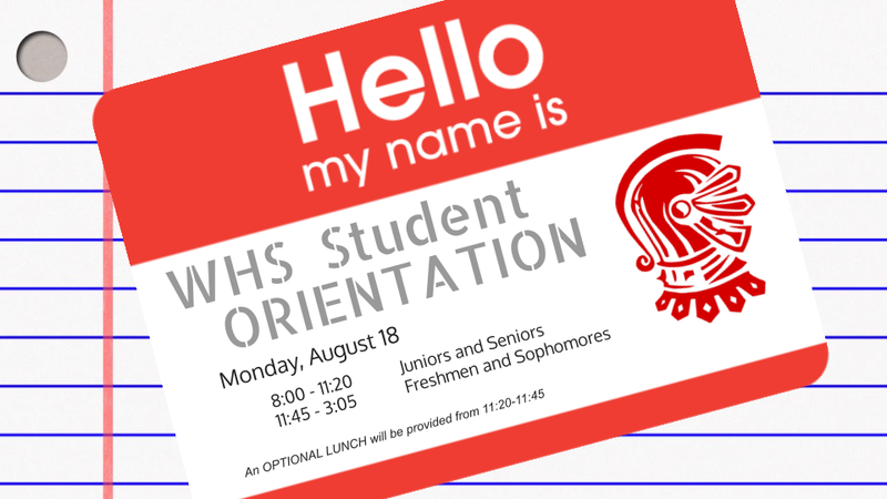orientation announcement