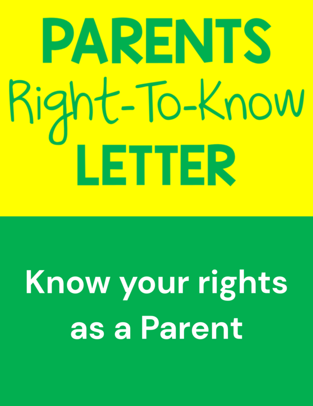 Parents Right to Know Letter Featured Photo