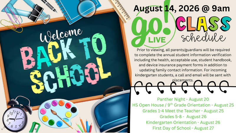 August 14 Go Live