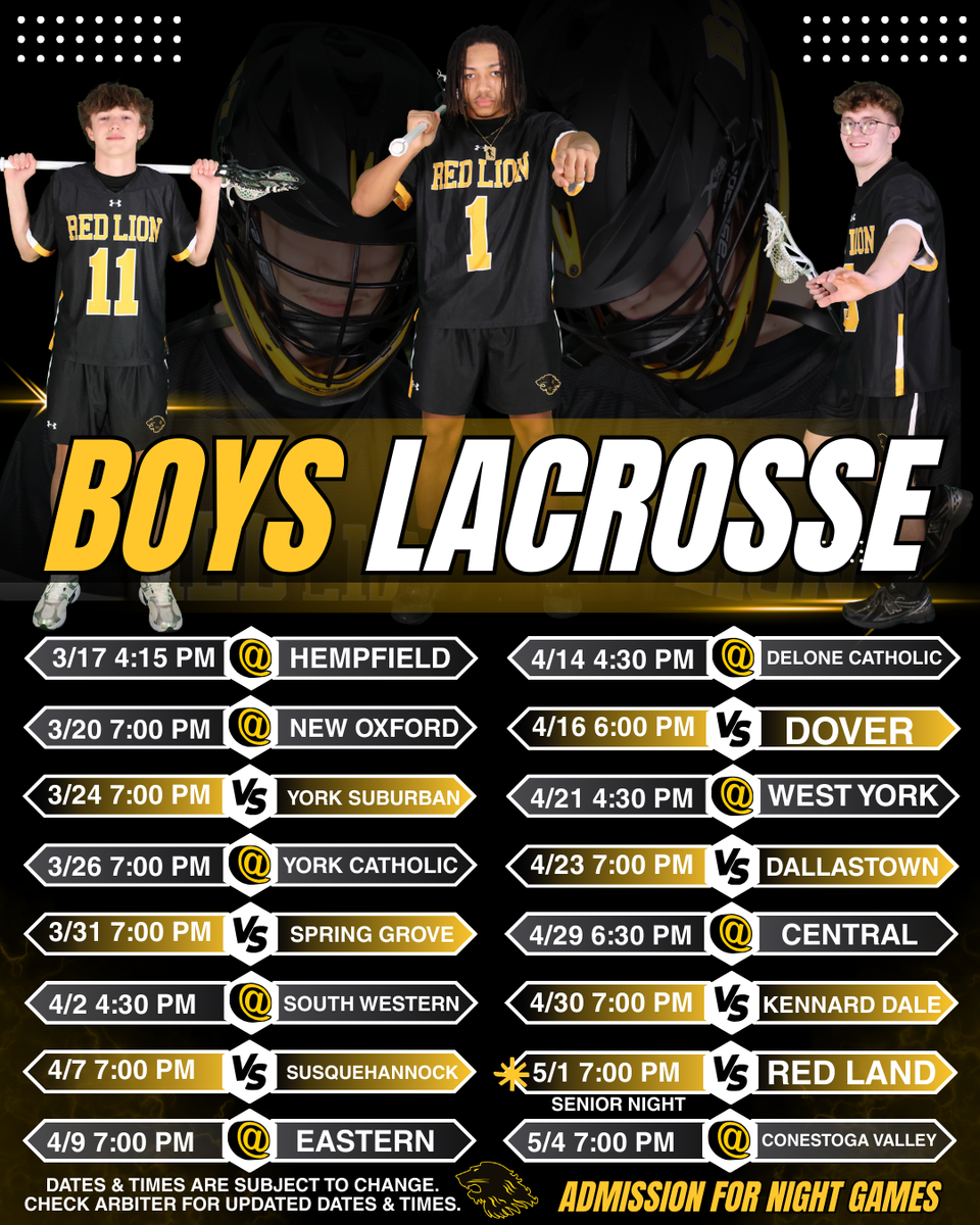 boys lacrosse schedule