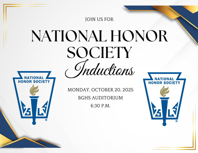 National Honor Society Inductions