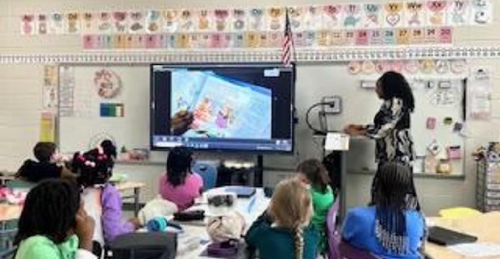 Guest Reader in 2nd grade class