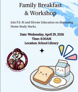 Family Workshop and Breakfast with Elevate. On Wednesday, April 29th, 2026