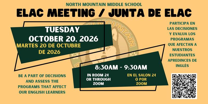 ELAC Flyer for Meeting