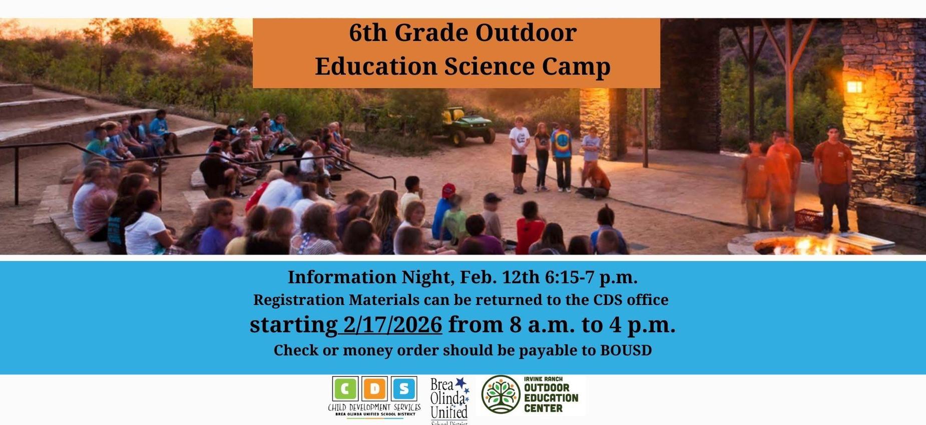 Flyer for outdoor education