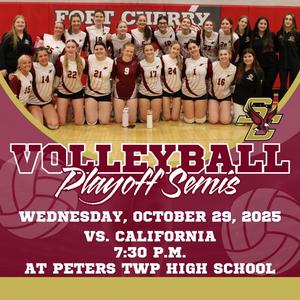 Volleyball Playoff Semifinals Team Photo