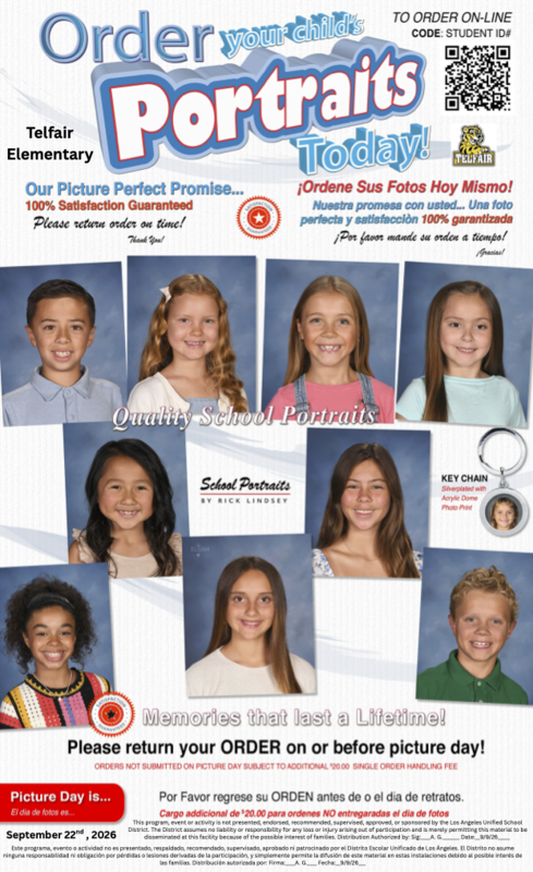 School Picture Day flyer