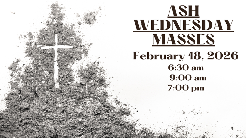 Ash Wednesday Mass Times