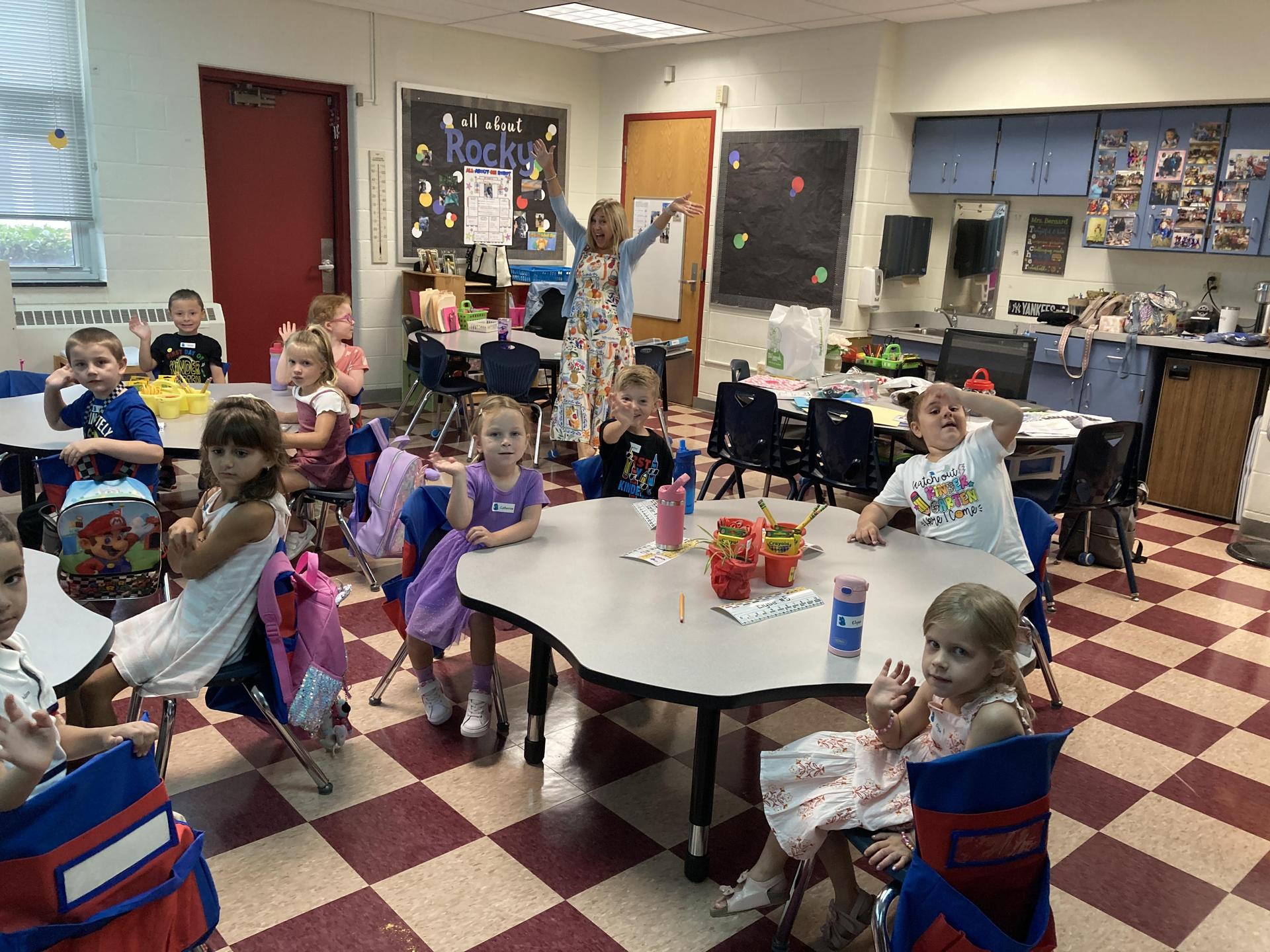 first day of school classroom