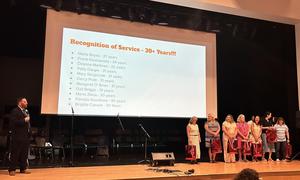 Celebrating those who have been in the district 30+ years