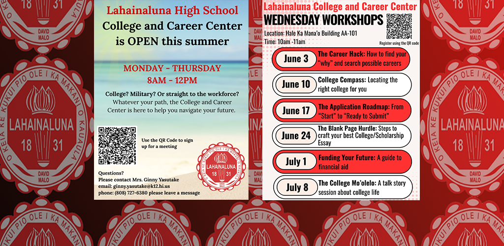 College and Career Center Summer 2026 Information