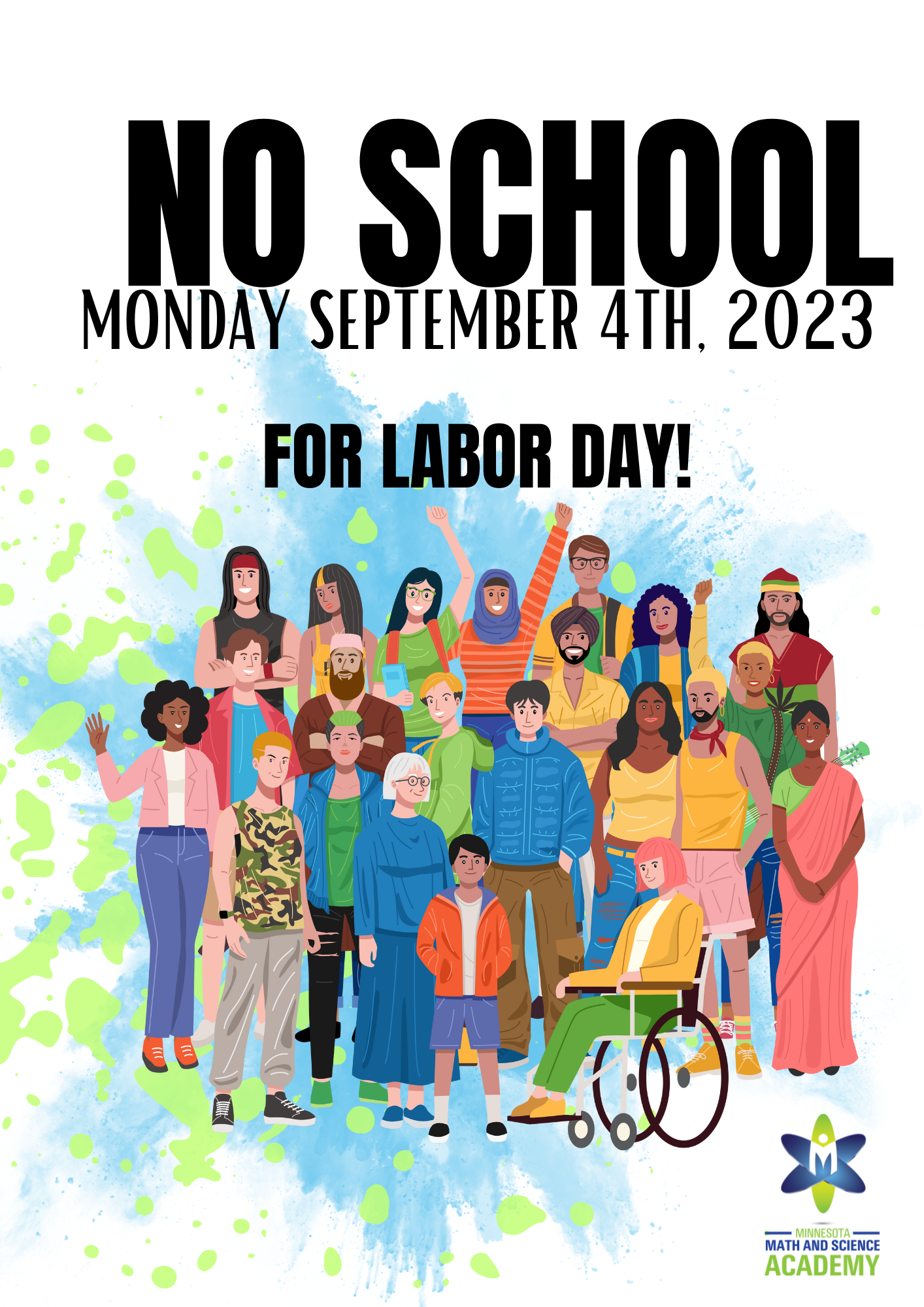 No school for Labor Day!