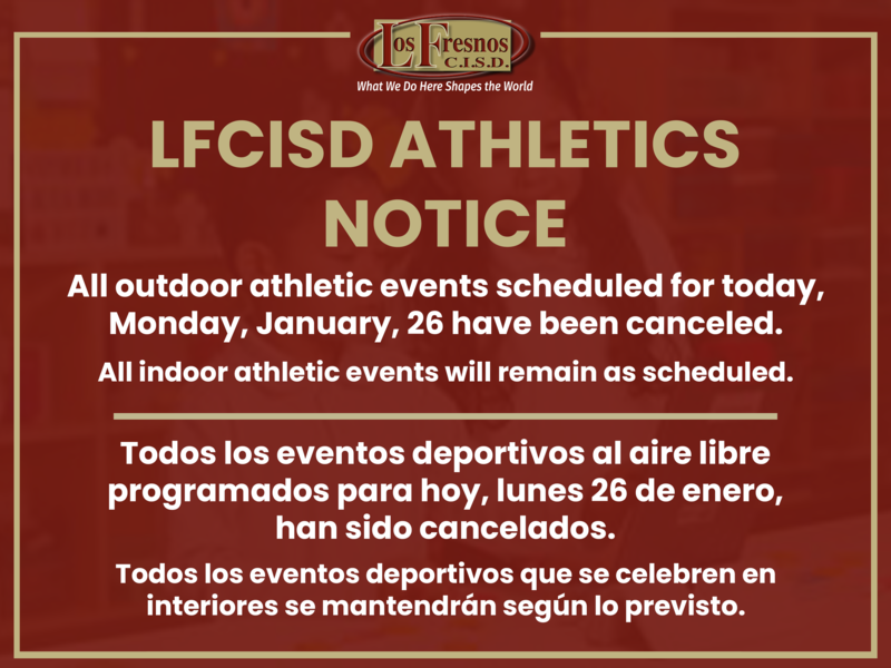 After-school outdoor sports are suspended