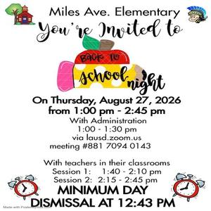 Back to School Night