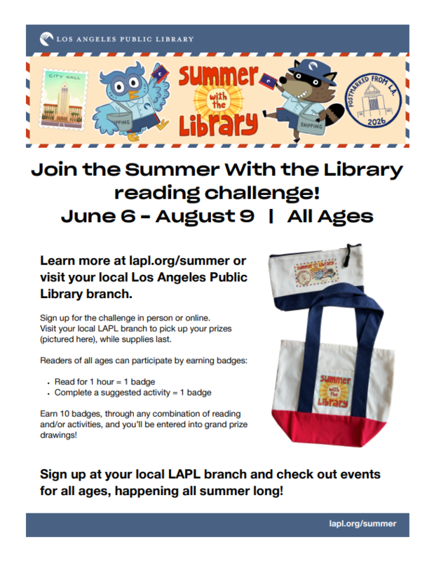 Los Angeles Public Library Summer Reading