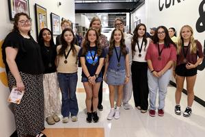PRMS art students at Oct. 13 Art Show
