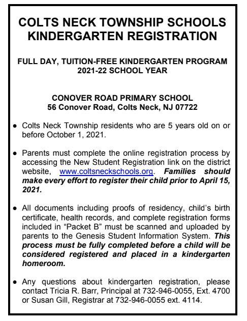 Kindergarten Registration Featured Photo