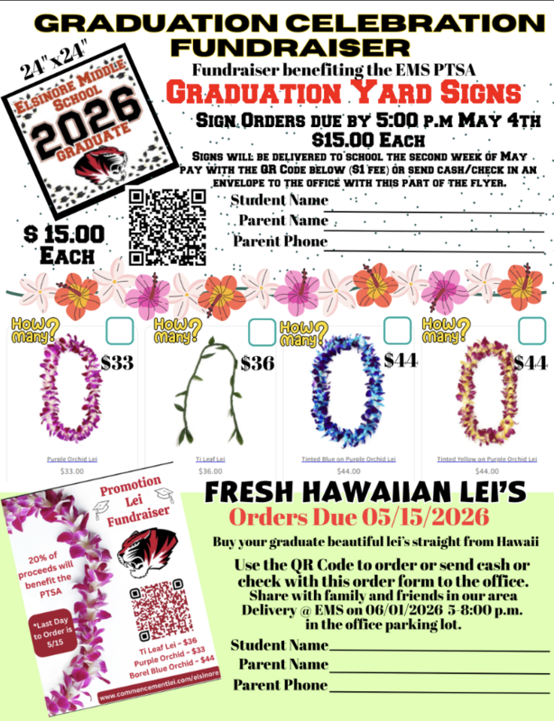 Graduation Celebration Fundraiser flyer