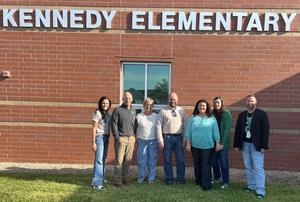 Pierre School District Business Office Staff on Tour at Kennedy Elementary