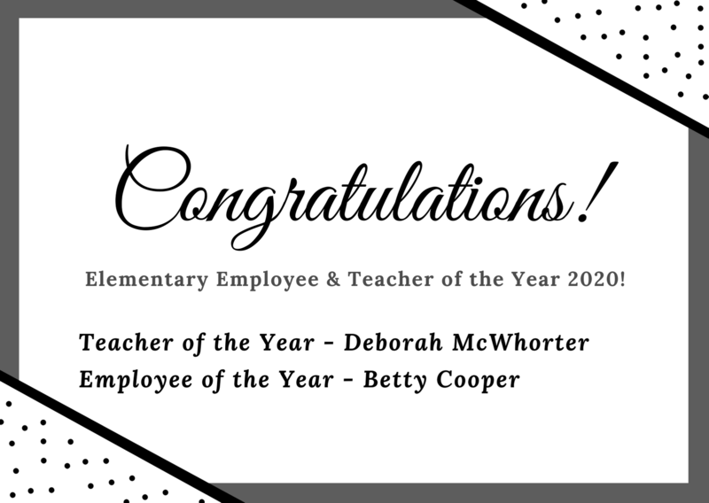 Congratulations to Elementary Teacher and Employee of the Year! Featured Photo