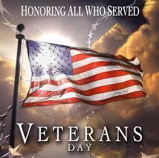 We welcome ALL VETERANS to our Veterans Day Program ~ Friday, November 9th Featured Photo
