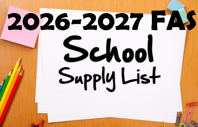 FAS Supply List 2627
