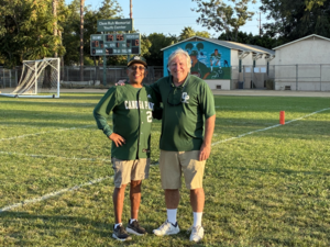 Nogy and Villalobos on the field