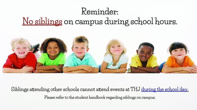 no siblings on campus during school hours