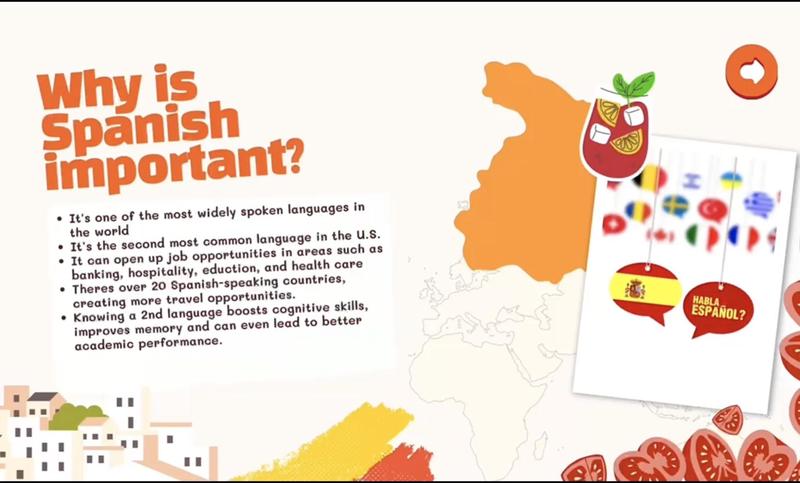 Screenshot of Spanish Video