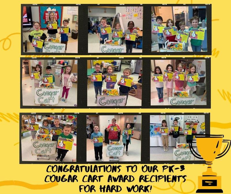 Congratulations to our K-3 Cougar Cart Recipients for their hard work!
