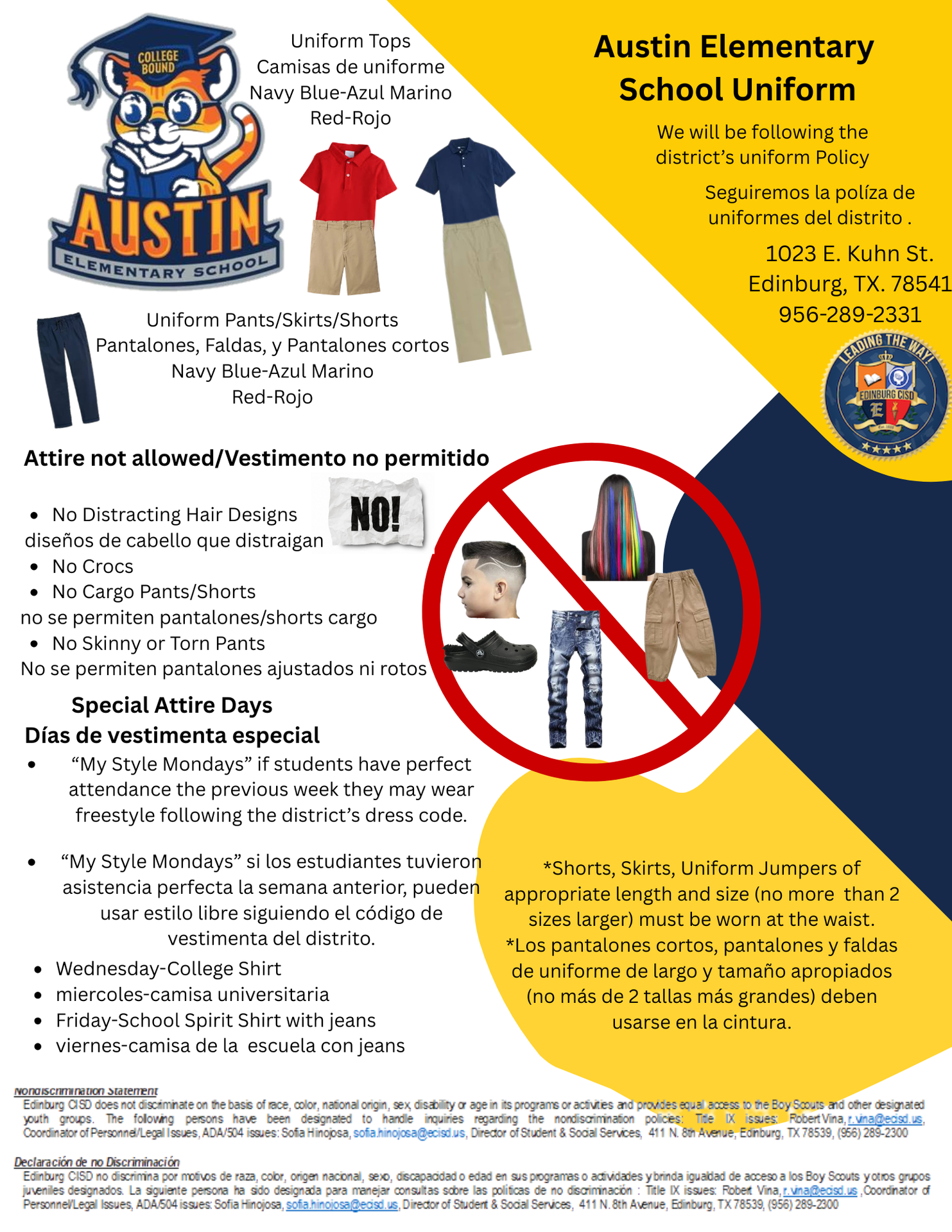 School Uniform Policy Flyer