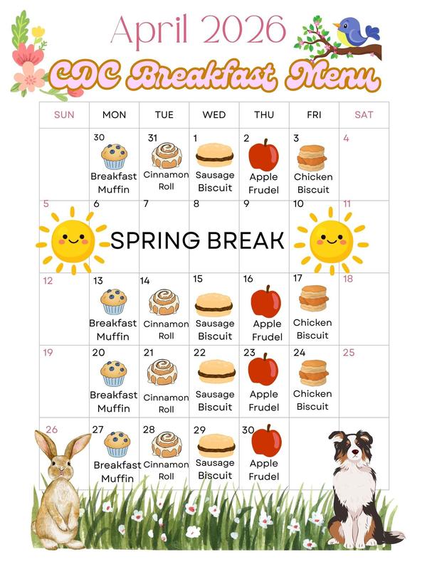 april breakfast menu