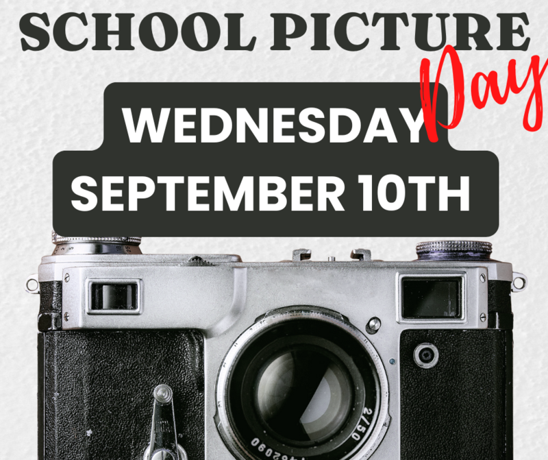 picture showing the date of school pictures, September 10