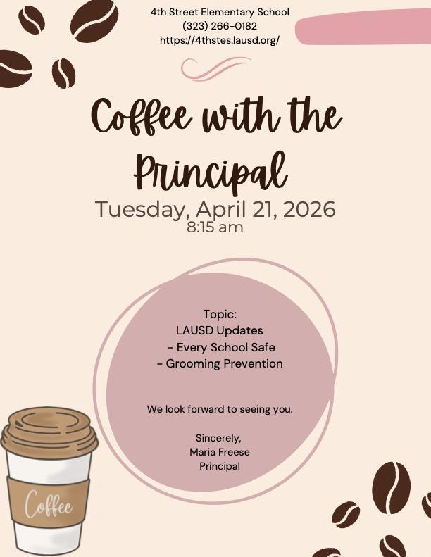 Coffee with the Principal