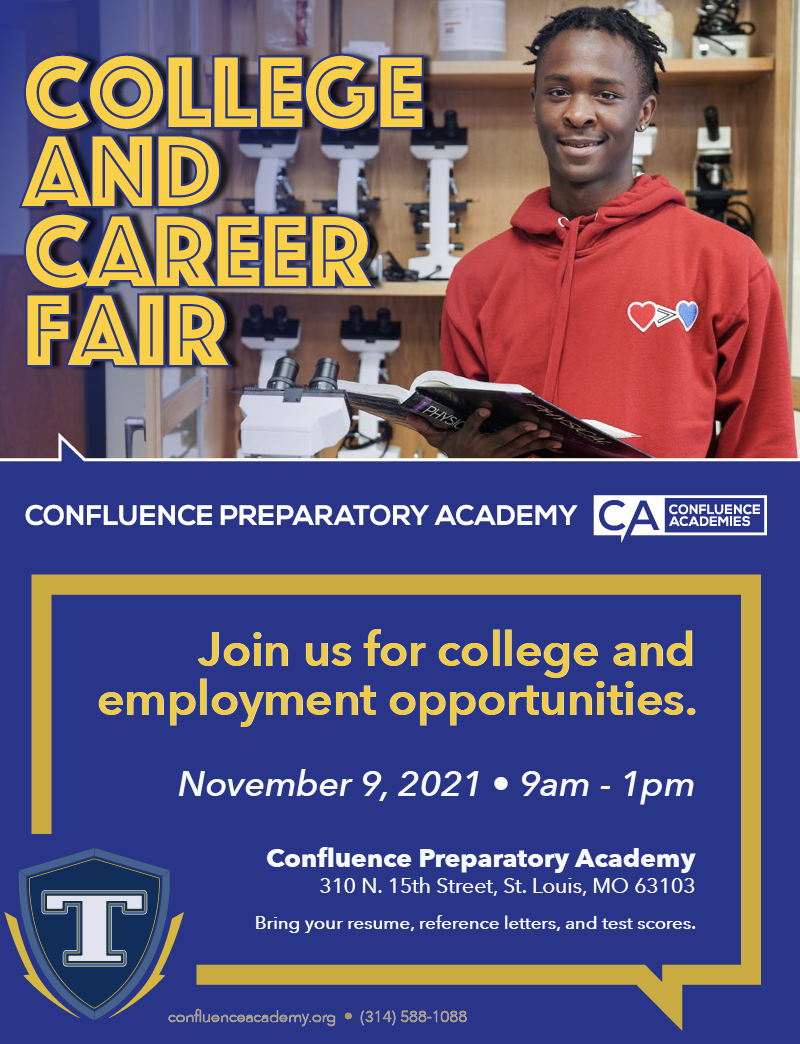 confluence preparatory academy job and career fair college fair