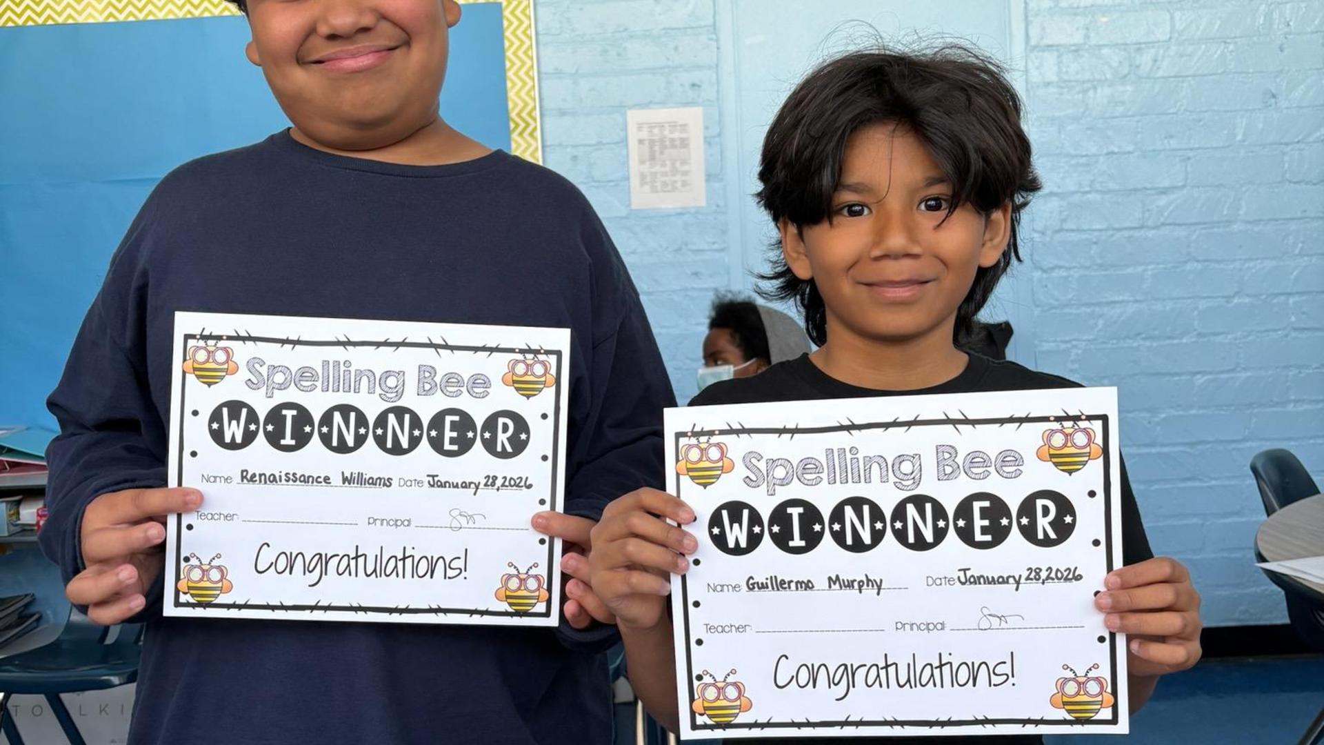 Spelling Bee winners