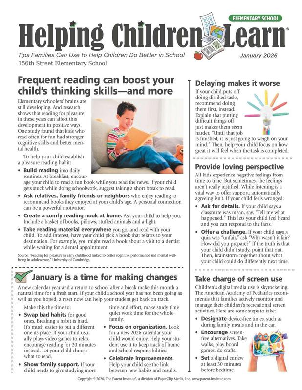 January Parent Newsletter